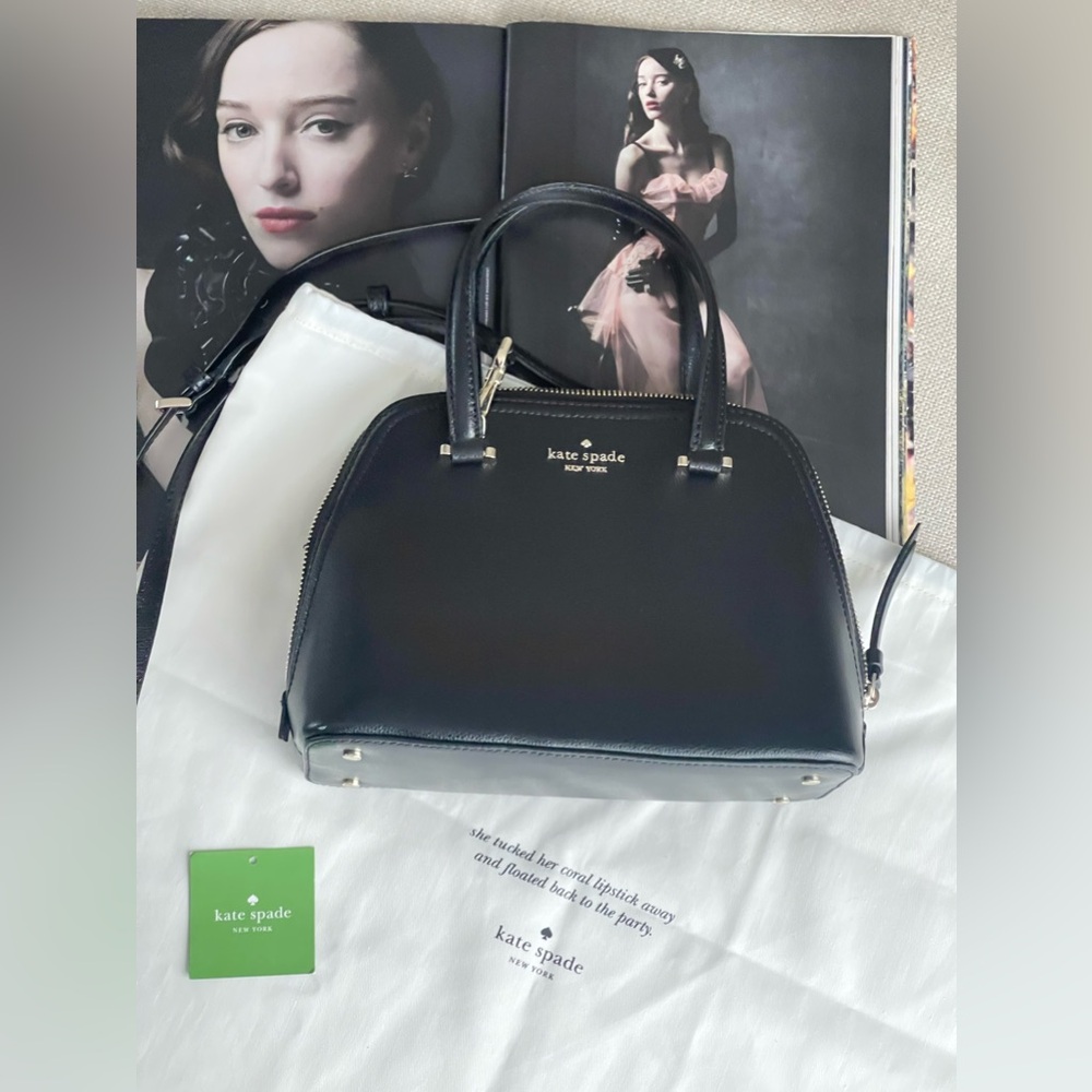 Kate Spade Patterson Drive Dome Crossbody Satchel In Black - Picture 13 of 16
